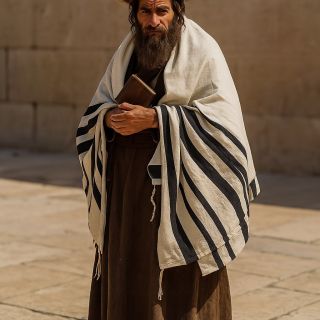 Shalom, drazí přátelé! Na schodech před vstupem do synagogy sedí chudý Žid, zatímco ostatní se uvnitř modlí. Přijde k němu...